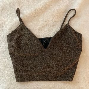 Sparkly gold top